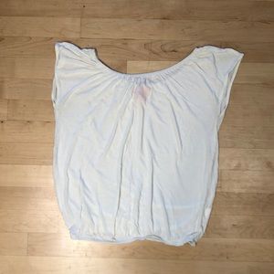 Cotton Double-Off-The-Shoulder Tee